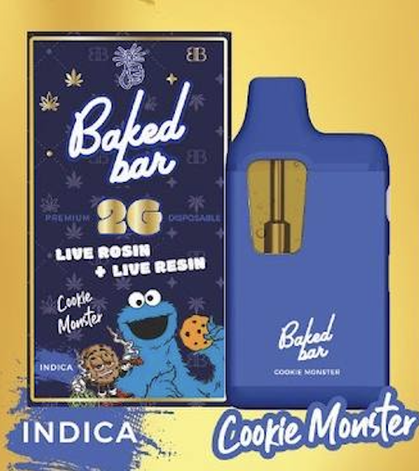 Baked Bar Cookie Monster